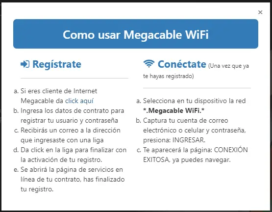 Megacable Wifi